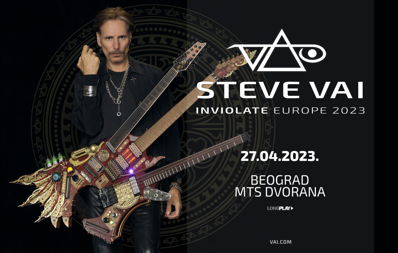 Obaveštenje za fanove Steve Vai sa VIP ulaznicama za koncert 27. aprila u MTS dvorani
